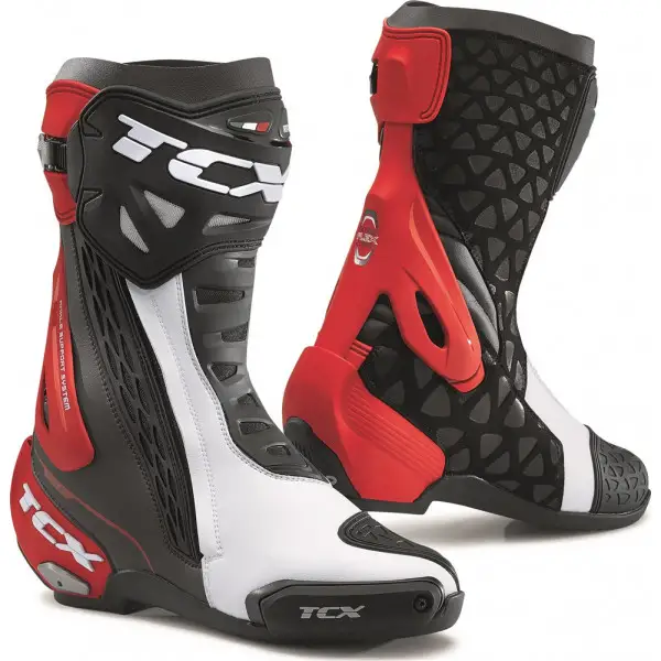 TCX RT-RACE racing boots Black White Red