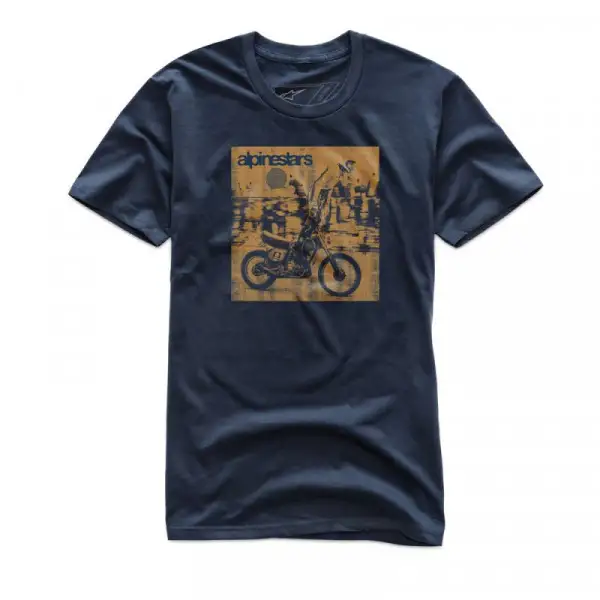 Alpinestars Stunt Premium Tee T-Shirt Blue Navy