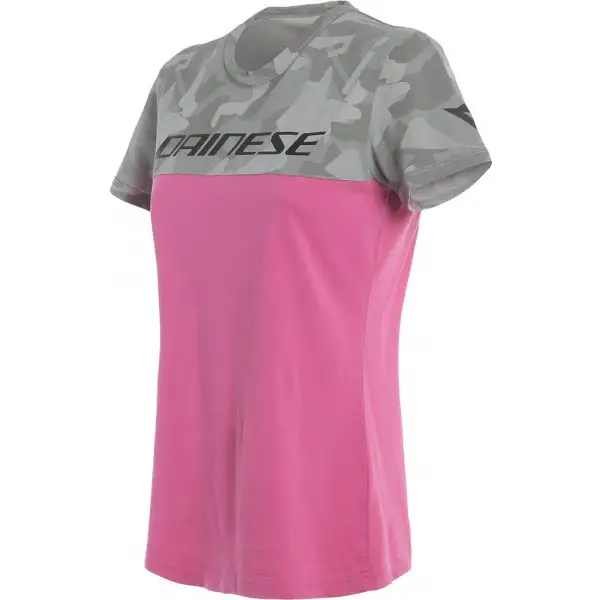 Dainese CAMO-TRACKS LADY t-shirt Fuxia Camo