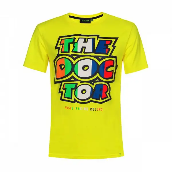VR46 STRIPES THE DOCTOR t-shirt Yellow