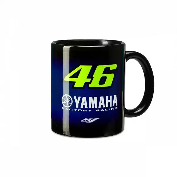 VR46 RACING Yamaha mug Black Blue Yellow