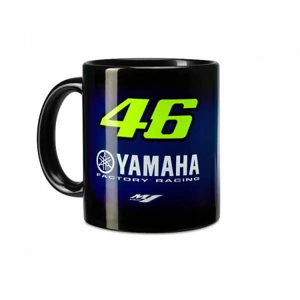VR46 RACING Yamaha mug Black Blue Yellow