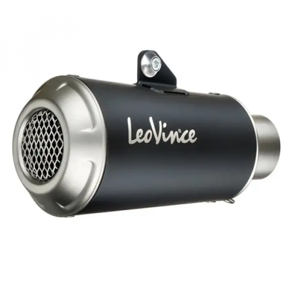 LeoVince LV-10 black homologated steel silencer for Kawasaki