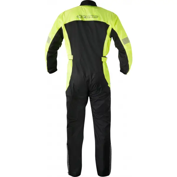 Alpinestars Hurricane rain one-piece suit yellow fluo black