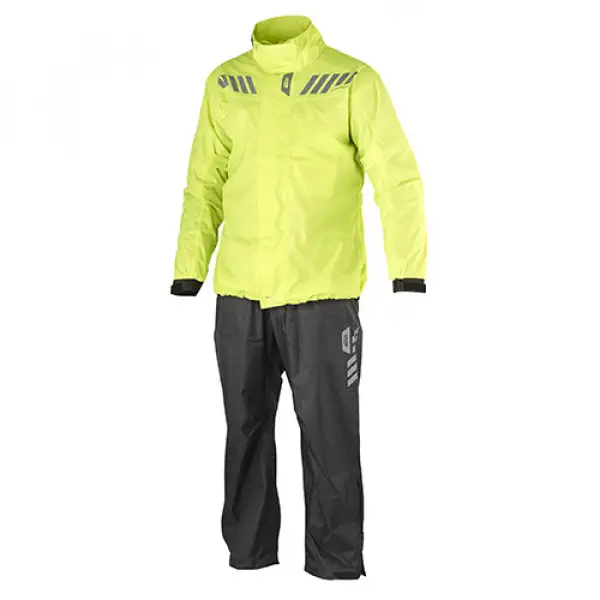 Givi Comfort divisible waterproof suit Black fluo Yellow
