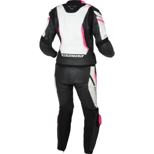 Macna Hyper Lady woman leather summer divisible suit Black White Pink