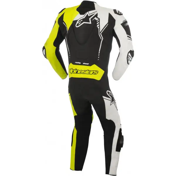 Alpinestars leather suit GP Plus V2 black white fluo yellow