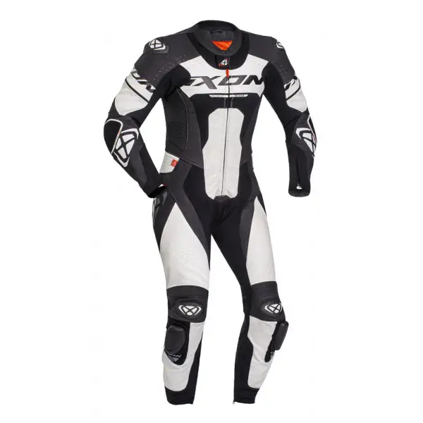 Ixon JACKAL leather suit 1pc Black White