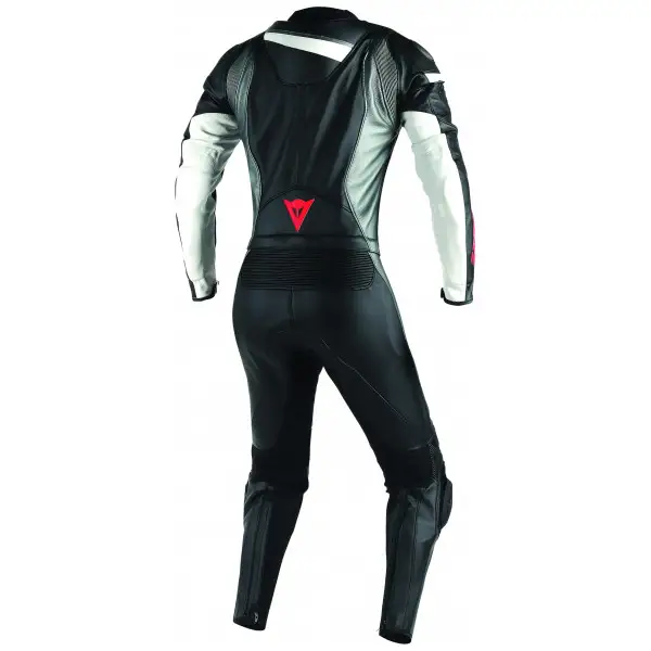 Tuta pelle donna div Dainese Veloster Lady nero antracite bianco