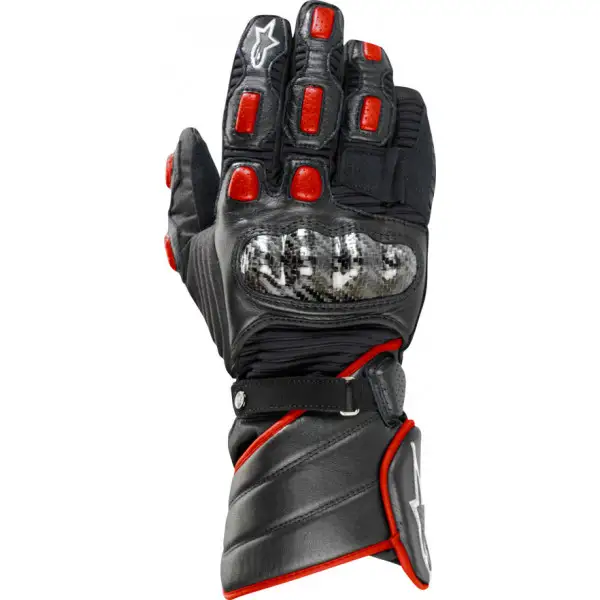 Alpinestars Vega Drystar leather gloves black-red
