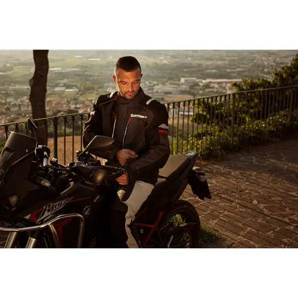 Pantaloni moto touring Befast VICTORY PANT CE certificati 3 strati Nero