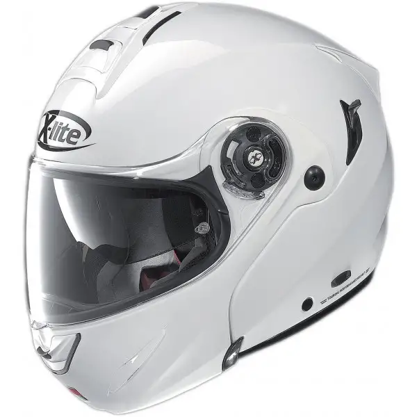 X-lite X-1004 Elegance N-Com metall white Flip-Up helmet