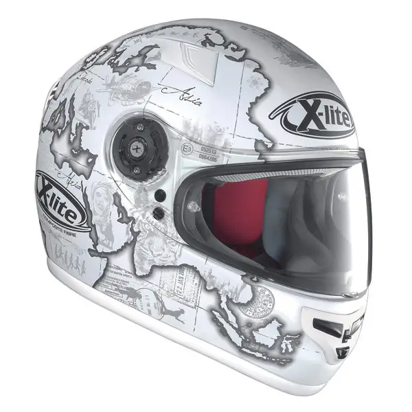 X-lite X-603 Replica N-Com C.Checa flat white fullface helmet