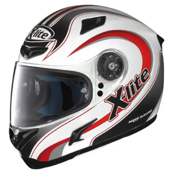 X-Lite X-802 Twist white red fullface helmet