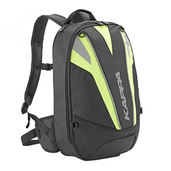 Backpack Kappa RA312 12 liters Black Yellow fluo