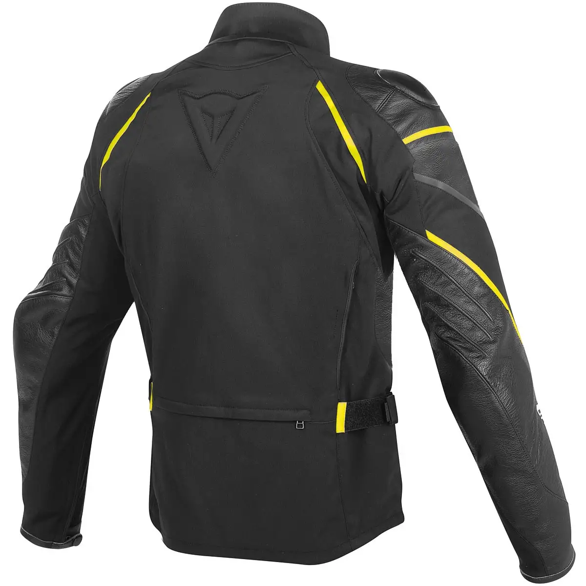 Dainese Street Master leather-tex jacket black black yellow fluo
