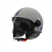 Casco jet Momodesign FGTR CLASSIC E2206 FLIP Blu Fucsia