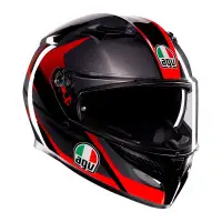 Full-face helmet AGV K3 E2206 STRIGA Black Grey Red
