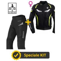 Kit Airtech Lady CE Black Yellow - Befast summer CE jacket + Befast summer CE pant