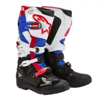 Stivali cross Alpinestars HONDA TECH 7 ENDURO DRYSTAR Nero Bianco Blu Rosso 