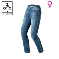 Befast JARVIS CE Certified  Blue Light Stone Women's Motorcycle Jeans