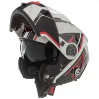 Befast GLOBAL CONNECT Modular Helmet with Integrated Intercom White Red Black