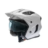 Befast Helmet jet peak with internal visible Tricher ce white