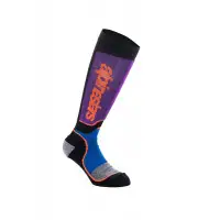Alpinestars MX PLUS SOCKS Technical Socks Black Blue royale Purple