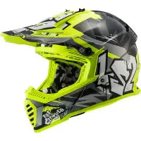 LS2  Cross Helmet  MX437J Fast Evo 2 Mini Crusher Yellow