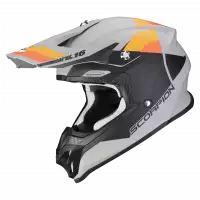 Cross Scorpion helmet VX 16 EVO AIR SPECTRUM Matt gray Orange