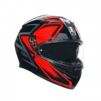 Full-face helmet AGV K3 E2206 MPLK COMPOUND Black Red