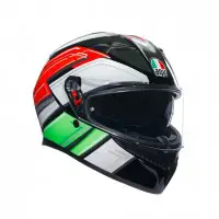 Full-face helmet AGV K3 E2206 MPLK WING BLACK ITALY multicolor