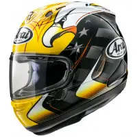 Arai RX-7 V EVO KR AMERICAN EAGLE full face helmet in Yellow Bla