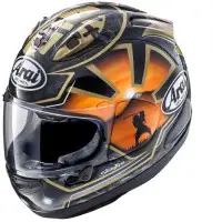 Arai  RX-7 V EVO REPLICA PEDROSA GOLD SPIRIT Full face helmet in 