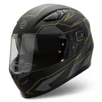 Befast Ventus III full-face helmet Matt Black Yellow