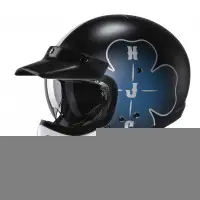 Full face helmet HJC V60 OFERA in MC2SF fiber Black White Blue