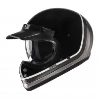 Full face helmet HJC V60 SCOBY MC5 in fiber Black Gray White