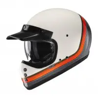 Full face helmet HJC V60 SCOBY MC7 in fiber White Orange Gray