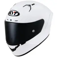 KYT NZ RACE PLAIN WHITE E06 fiber helmet