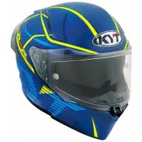 Full-face helmet Kyt R2R CONCEPT E06 Blue Matt Yellow
