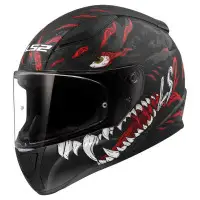 LS2  Full face helmet  FF353 Rapide 2 Kaiju matte black red