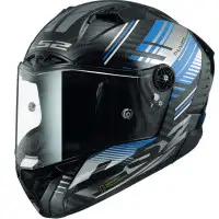 LS2 Full face helmet FF805 THUNDER C VOLT in Glossy Black Blue Carbon