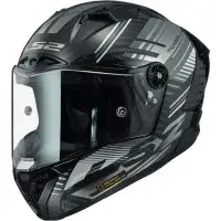 LS2 Full face helmet FF805 THUNDER C VOLT in Glossy Black Yellow Carbon