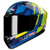 LS2  Full face helmet  FF805 Thunder Carbon Gas blue yellow