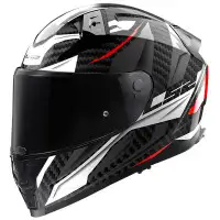 LS2   FF811 Vector 2 Carbon Savage full-face helmet white