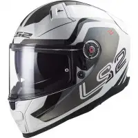 LS2 FF811 VECTOR II METRIC full face helmet fiber White TITAN.Silver