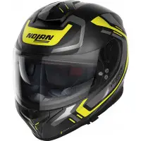 Nolan N80-8 ALLY N-COM full face helmet Black Matt Yellow