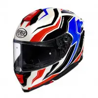 Premier HYPER RW13 fiber full face helmet white black red blue