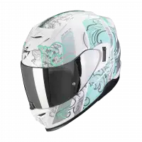 Full-face helmet Scorpion EXO 520 EVO AIR FASTA White Light Blue