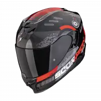 Full-face helmet Scorpion EXO 520 EVO AIR TITAN Black metal Red
